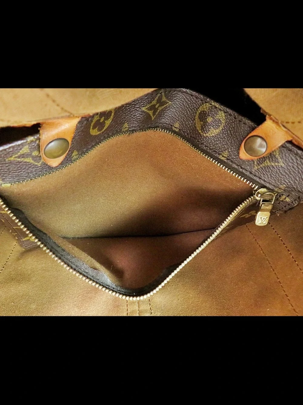 Louis Vuitton Brown Monogram Canvas Bucket Duffel Bag